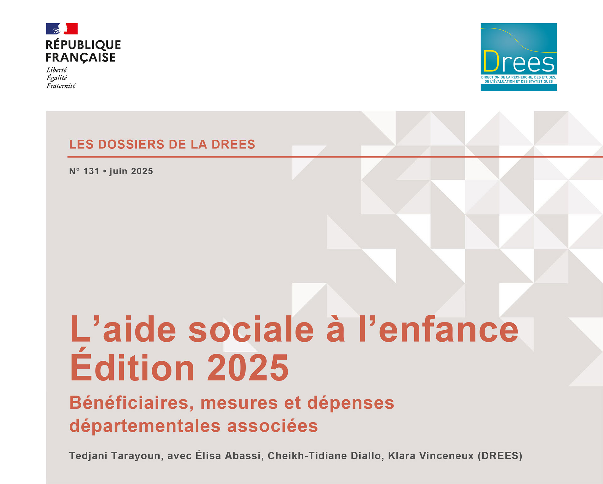 Rapport DREES 2025 : L’Aide Sociale à l’Enfance